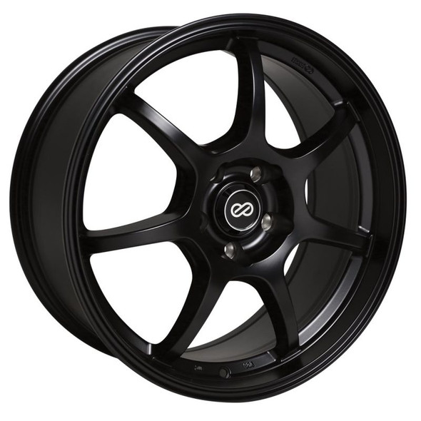 Enkei GT7 16x7 45mm Offset 5x114.3 Bolt Pattern 72.6 Bore Dia Matte Black Wheel