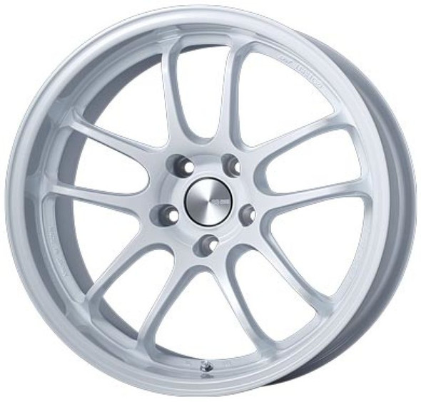 Enkei PF01EVO 18x9 25mm Offset 5x114.3 75mm Bore Pearl White Wheel Special Order / No Cancel