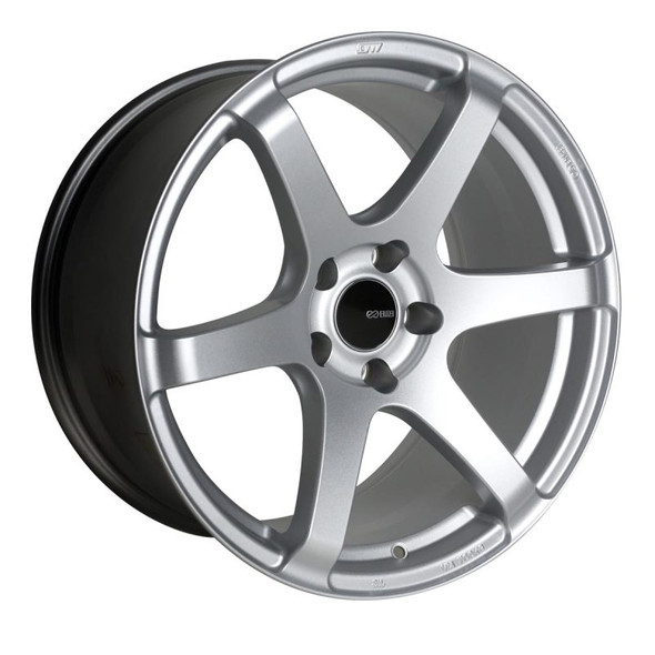 Enkei T6S 18x9.5 35mm Offset 5x120 Bolt Pattern 72.6 Bore Matte Silver Wheel