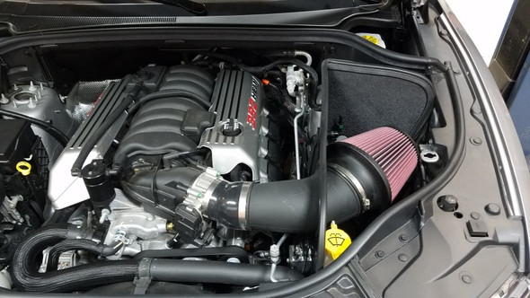 JLT 18-19 Dodge Durango SRT 6.4L Black Textured Cold Air Intake Kit w/Red Filter