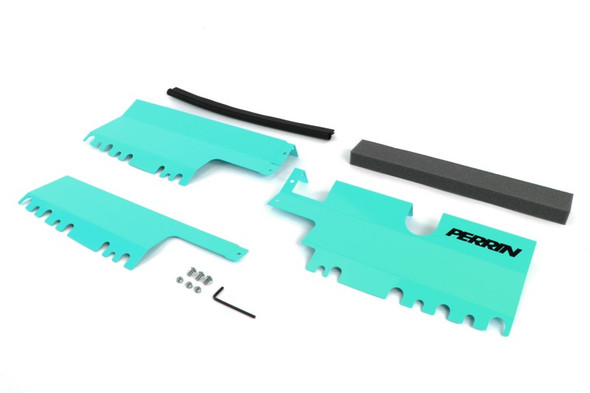 Perrin 15-19 Subaru WRX/15-18 STI (Excluding STI Type RA) Radiator Shroud - Hyper Teal