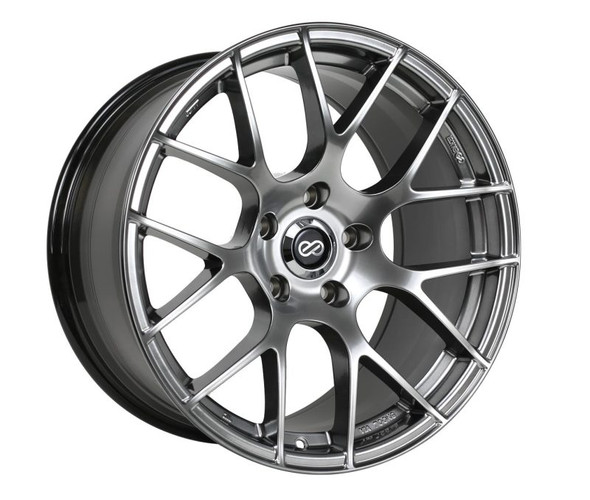 Enkei Raijin 19x8.5 50mm Offset 5x114.3 Bolt Pattern 72.6 Hub Bore Hyper Silver Wheel