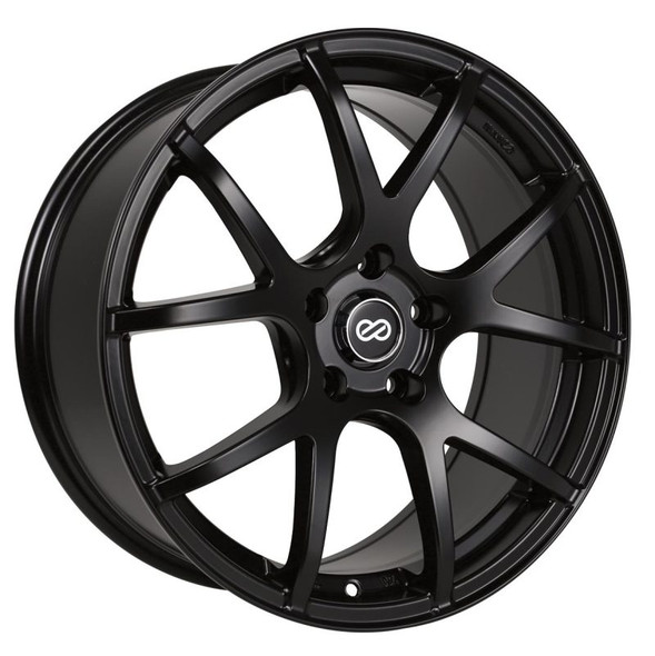 Enkei M52 16x7 45mm Offset 5x114.3 Bolt Pattern 72.6mm Bore Dia Matte Black Wheel