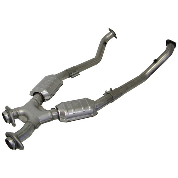 BBK 94-95 Mustang 5.0 High Flow X Pipe With Catalytic Converters - 2-1/2