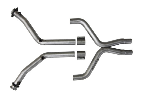 BBK 11-14 Mustang 3.7 V6 High Flow X Pipe - Off Road Race Only - 2-1/2