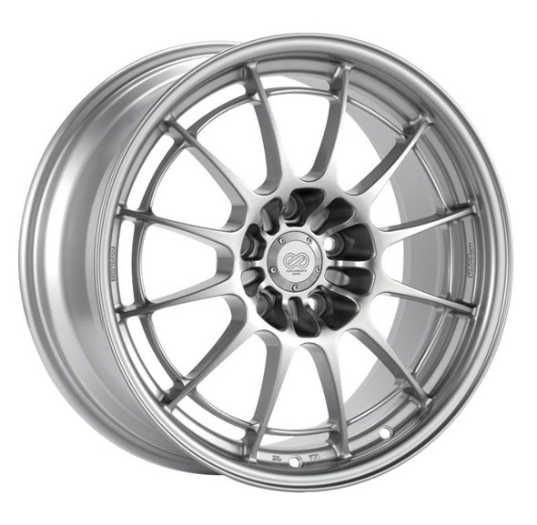 Enkei NT03+M 17x9.5 5x120.7 55mm Offset 72.6mm Bore Silver Wheel