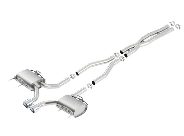 Borla 11-13 Cadillac CTS V Coupe 6.2L 8cyl 6spd RWD Touring Catback Exhaust w/ X-Pipe