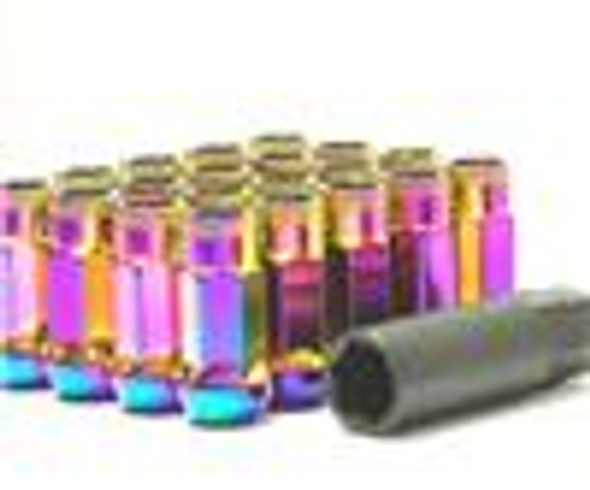 Wheel Mate Muteki SR48 Open End Locking Lug Nut Set of 4 - Pink 12x1.25 48mm