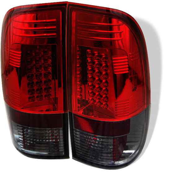 Spyder Ford F150 side 97-03/F250/350 Super Duty 99-07 LED Tail Lights Red Smke ALT-YD-FF15097-LED-RS