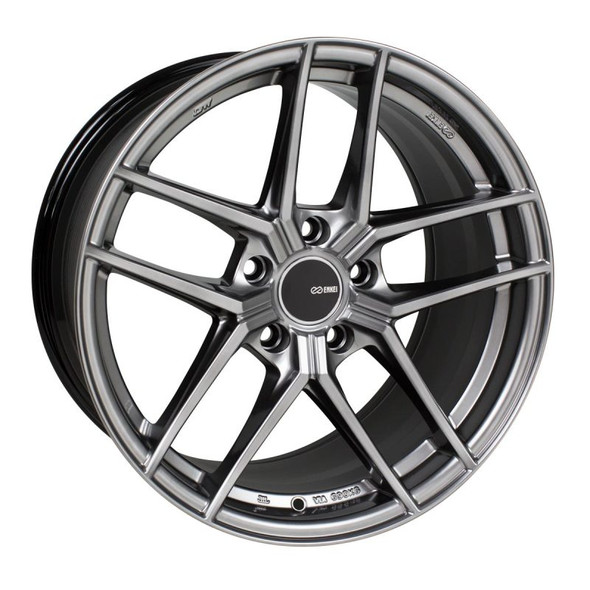 Enkei TY5 18x9.5 5x114.3 15mm Offset 72.6mm Bore Hyper Silver Wheel