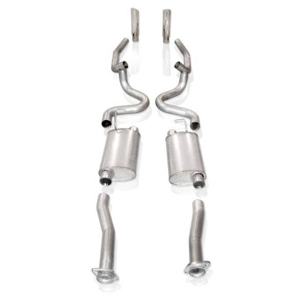 Stainless Works 1996-2004 Ford Mustang GT 2-1/2in Catback Chambered Mufflers Factory Connection