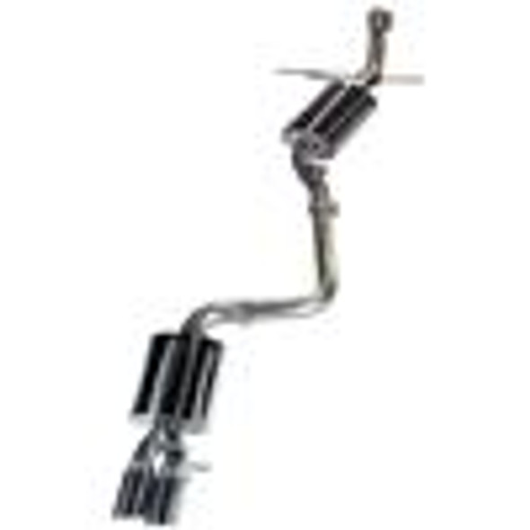 AWE Tuning S550 Mustang GT Cat-back Exhaust - Touring Edition - MPC Valance (Chrome Silver Tips)