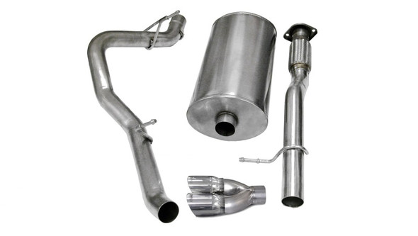 Corsa 07-08 Chevrolet Suburban 1500 5.3L V8 Polished Touring Cat-Back Exhaust