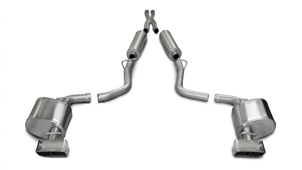 Corsa 09-10 Dodge Challenger R/T 5.7L V8 Manual Polished Sport Cat-Back Exhaust