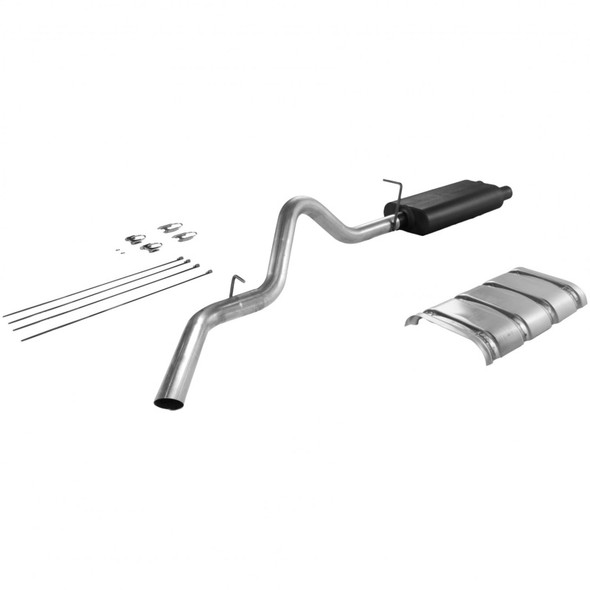 Flowmaster 96-99 Gm Truck 155 And 168 American Thunder Cat-Back Exhaust System - Single Side Exit