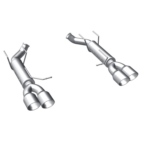 MagnaFlow 12 Ford Mustang V6 3.7L Dual Split Rear Exit Axle-Back Stainless Cat Back Perf Exhaust