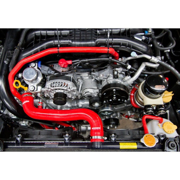 Mishimoto 2015 Subaru WRX Silicone Radiator Coolant Hose Kit - Red