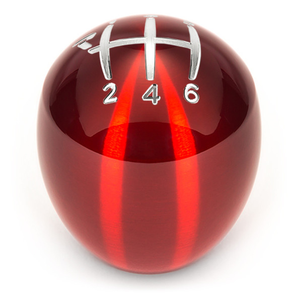 Raceseng Slammer Big Bore Shift Knob (Gate 1 Engraving) Hyundai Veloster Adapter - Red Translucent