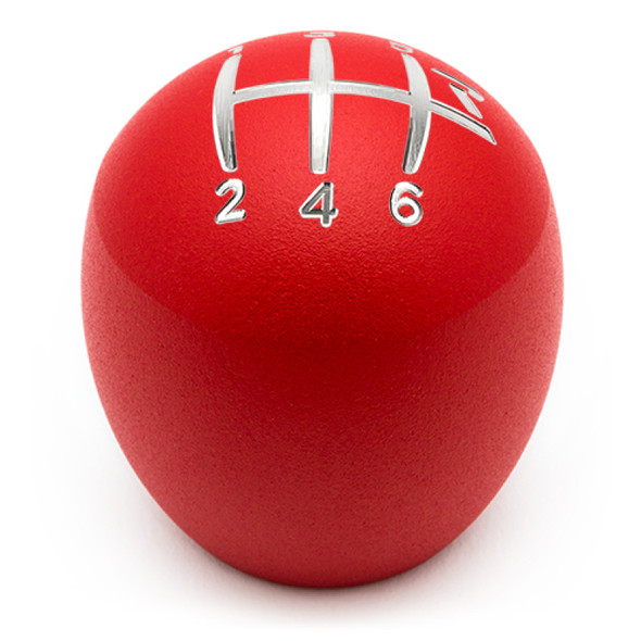 Raceseng Slammer Shift Knob (Gate 2 Engraving) 9/16in.-18 Adapter - Red Texture