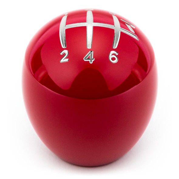 Raceseng Slammer Shift Knob (Gate 2 Engraving) 1/2in.-20 Adapter - Red Gloss