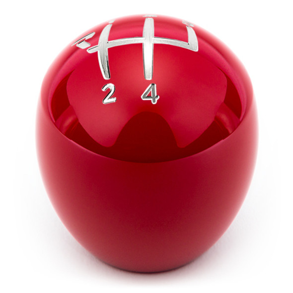 Raceseng Slammer Shift Knob (Gate 5 Engraving) VW / Audi Adapter - Red Gloss