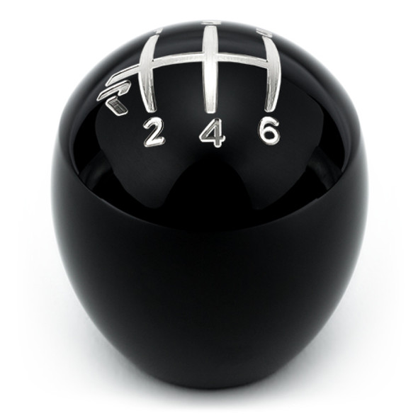 Raceseng Slammer Shift Knob (Gate 6 Engraving) M8x1.25mm Adapter - Black Gloss