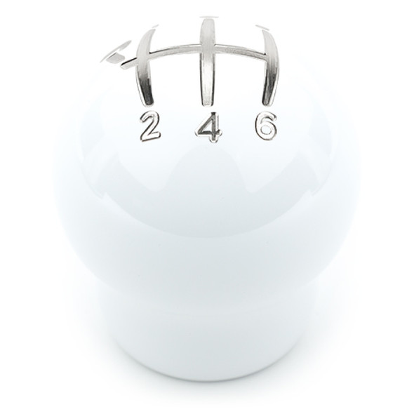 Raceseng Contour Shift Knob (Gate 1 Engraving) VW / Audi Adapter - White Gloss