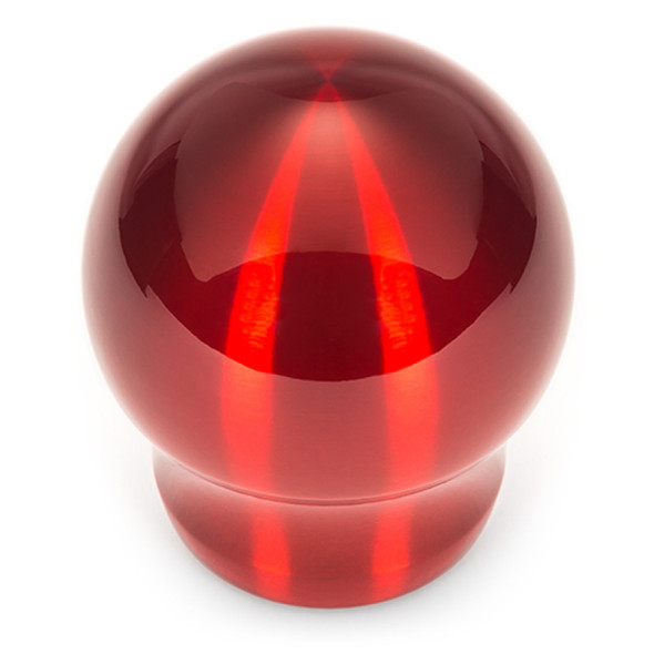 Raceseng Contour Shift Knob (No Engraving) 9/16in.-18 Adapter - Red Translucent