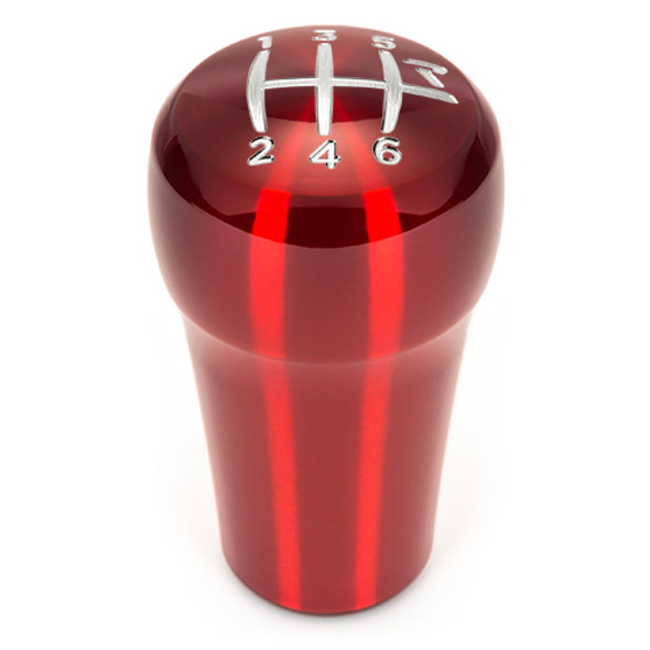 Raceseng Rondure Shift Knob (Gate 2 Engraving) 9/16in.-18 Adapter - Red Translucent