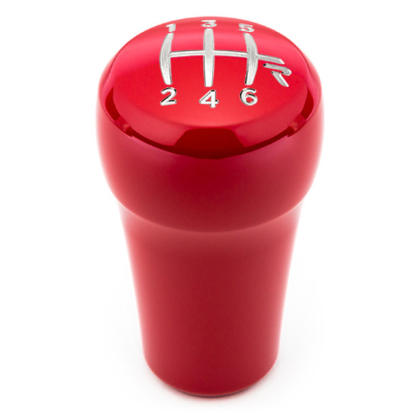 Raceseng Rondure Shift Knob (Gate 3 Engraving) M12x1.25mm Adapter - Red Gloss