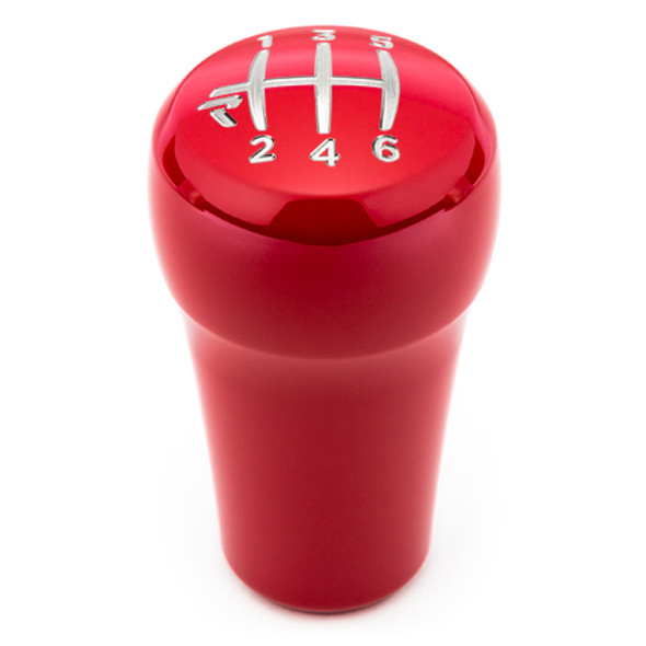 Raceseng Rondure Shift Knob / Gate 6 Engraving - Red Gloss (Adapter Required)