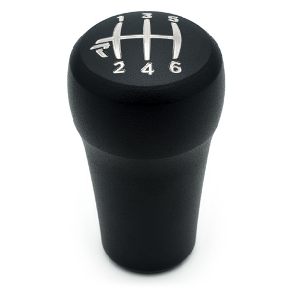 Raceseng Rondure Shift Knob / Gate 6 Engraving - Black Texture (Adapter Required)