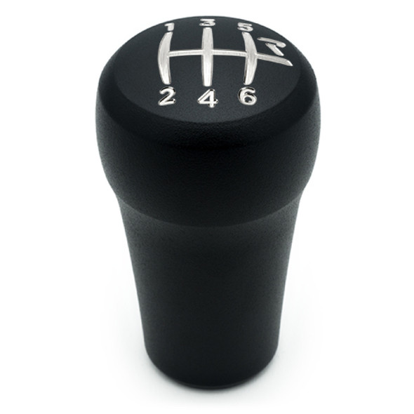 Raceseng Rondure Shift Knob (Gate 2 Engraving) 1/2in.-20 Adapter - Black Texture