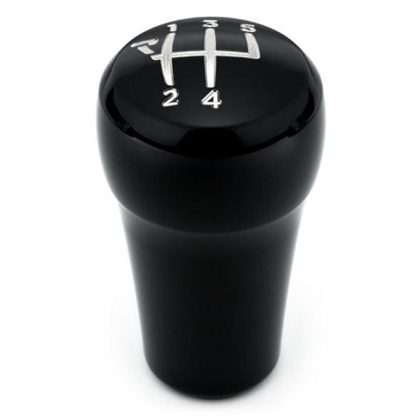 Raceseng Rondure Shift Knob (Gate 5 Engraving) BMW Adapter - Black Gloss