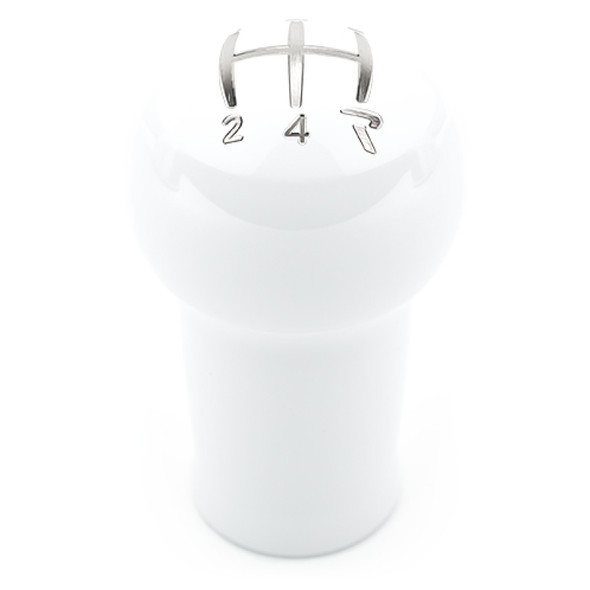 Raceseng Prolix Shift Knob (Gate 4 Engraving) VW / Audi Adapter - White Gloss