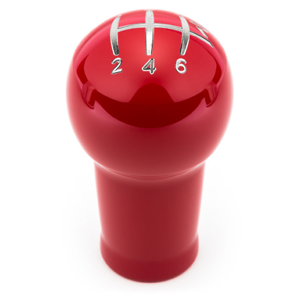 Raceseng Prolix Shift Knob (Gate 2 Engraving) 1/2in.-20 Adapter - Red Gloss