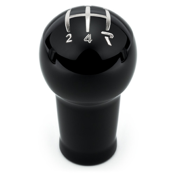 Raceseng Prolix Shift Knob (Gate 4 Engraving) Fiat 500T / Abarth Adapter - Black Gloss