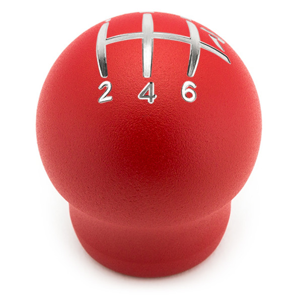 Raceseng Contour Shift Knob (Gate 2 Engraving) Cadillac CTS-V / Corvette C6 Adapter - Red Texture