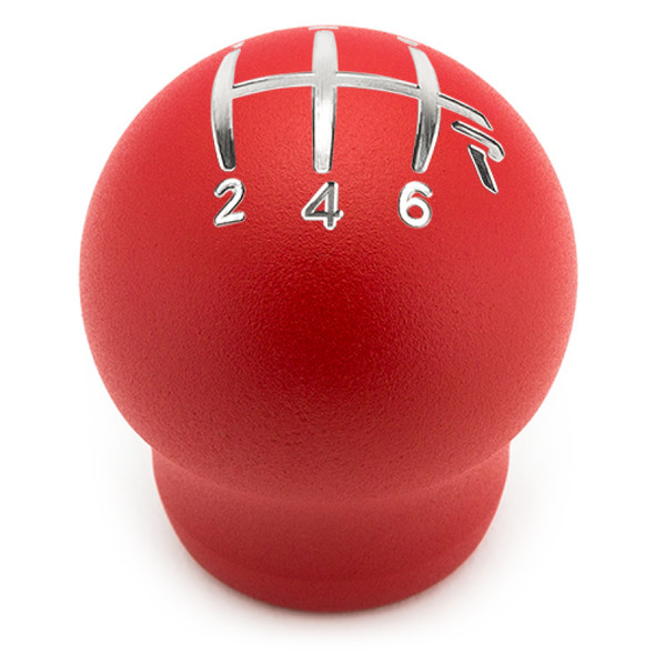 Raceseng Contour Shift Knob (Gate 3 Engraving) M12x1.25mm Adapter - Red Texture
