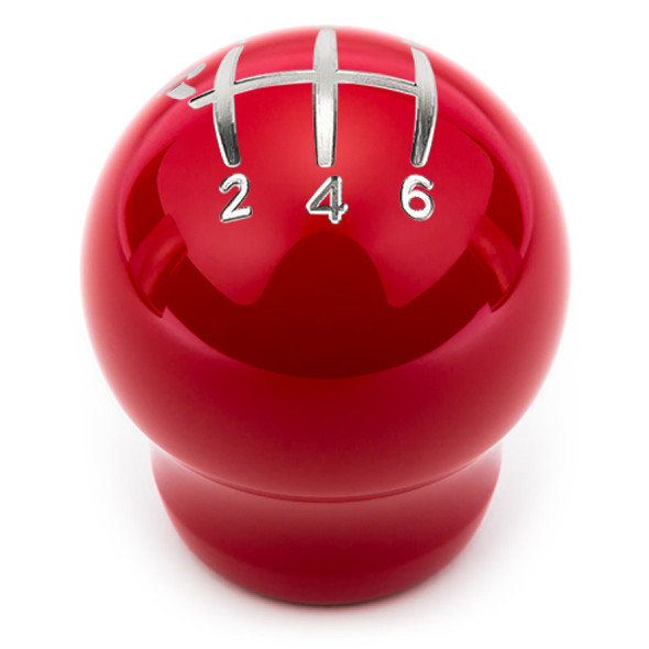 Raceseng Contour Shift Knob (Gate 1 Engraving) Porsche 911-997 / Cayman 987 Adapter - Red Gloss