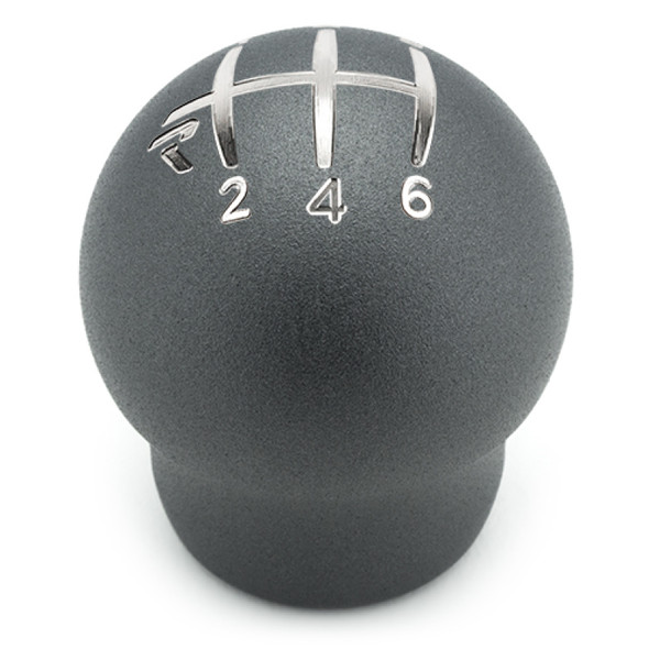 Raceseng Contour Shift Knob / Gate 6 Engraving - Graphite Texture (Adapter Required)