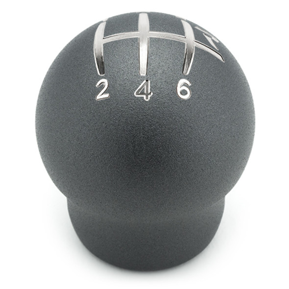 Raceseng Contour Shift Knob (Gate 2 Engraving) 1/2in.-20 Adapter - Graphite Texture