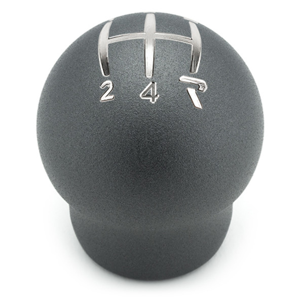 Raceseng Contour Shift Knob (Gate 4 Engraving) Fiat 500T / Abarth Adapter - Graphite Texture