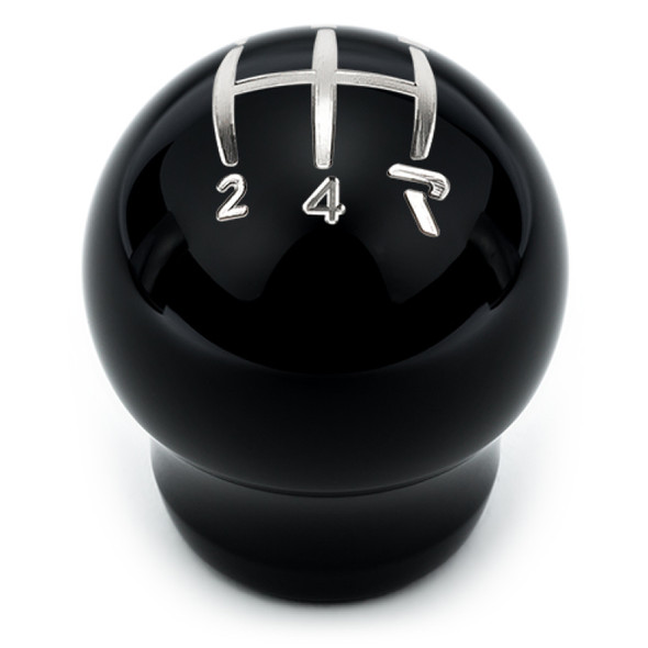 Raceseng Contour Shift Knob (Gate 4 Engraving) M10x1.5mm Adapter - Black Gloss