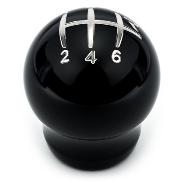 Raceseng Contour Shift Knob (Gate 2 Engraving) 1/2in.-20 Adapter - Black Gloss