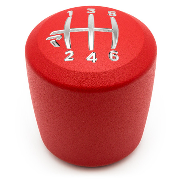 Raceseng Ashiko Shift Knob / Gate 6 Engraving - Red Texture (Adapter Required)