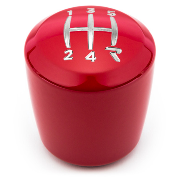 Raceseng Ashiko Shift Knob (Gate 4 Engraving) VW / Audi Adapter - Red Gloss