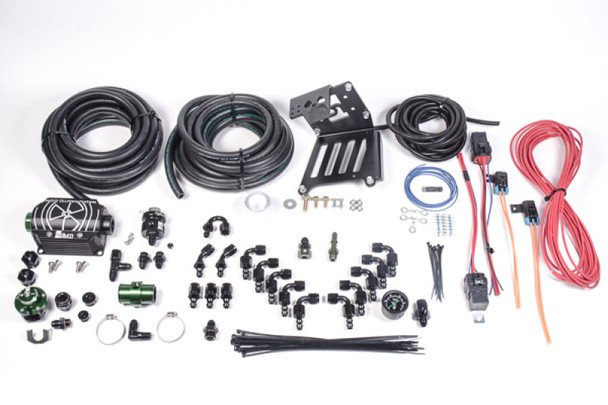 Radium Engineering 2011+ Ford Focus EcoBoost Port Injection FST Install Kit - Green DMR