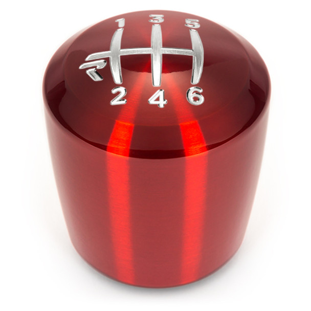 Raceseng Ashiko Shift Knob / Gate 6 Engraving - Red Translucent (Adapter Required)