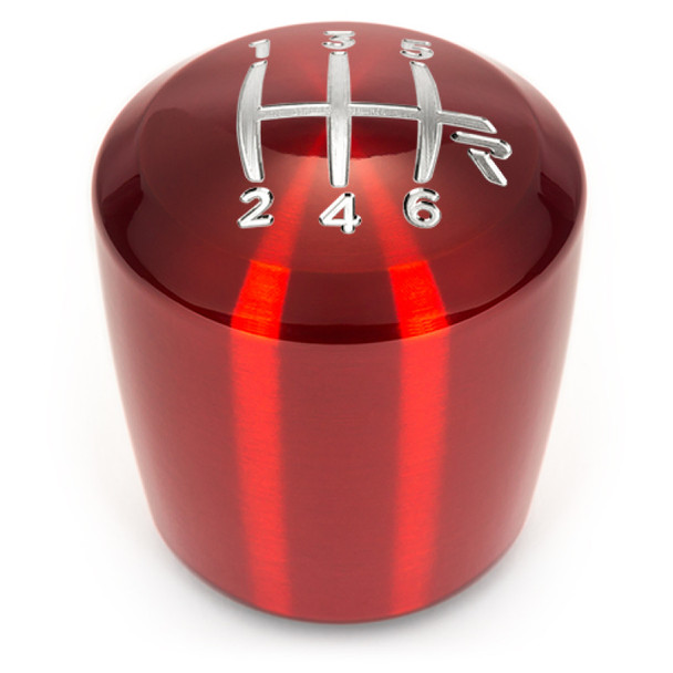 Raceseng Ashiko Shift Knob (Gate 3 Engraving) M10x1.25mm Adapter - Red Translucent